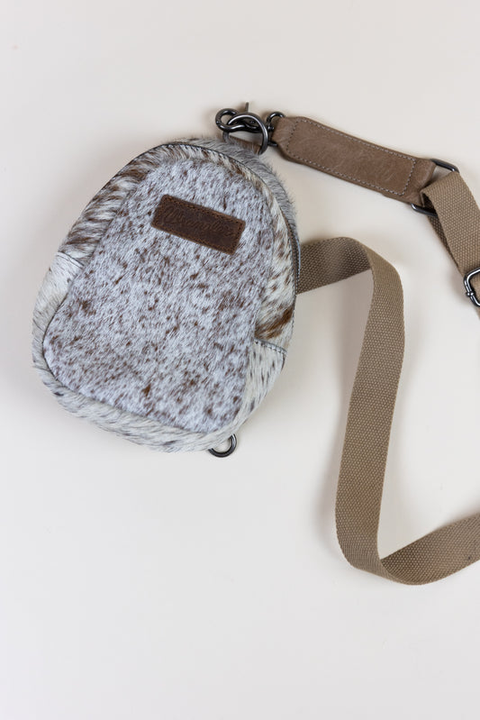 Wrangler Cowhide Crossbody Bag Tan